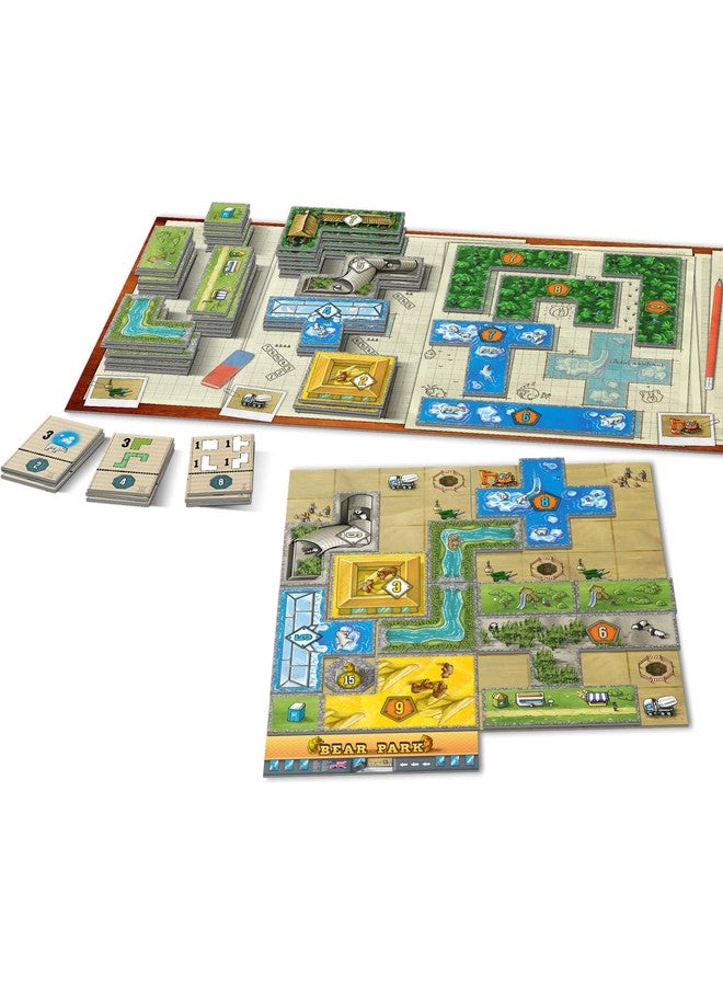 Lookout Bärenpark Board Game | Tile Placement Strategy Game | Fun Zoo Animal Themed Puzzle Game for Adults and Kids | Ages 8+ | 2-4 Players | Average Playtime 30-45 Minutes | Made by Lookout Games - Image 2
