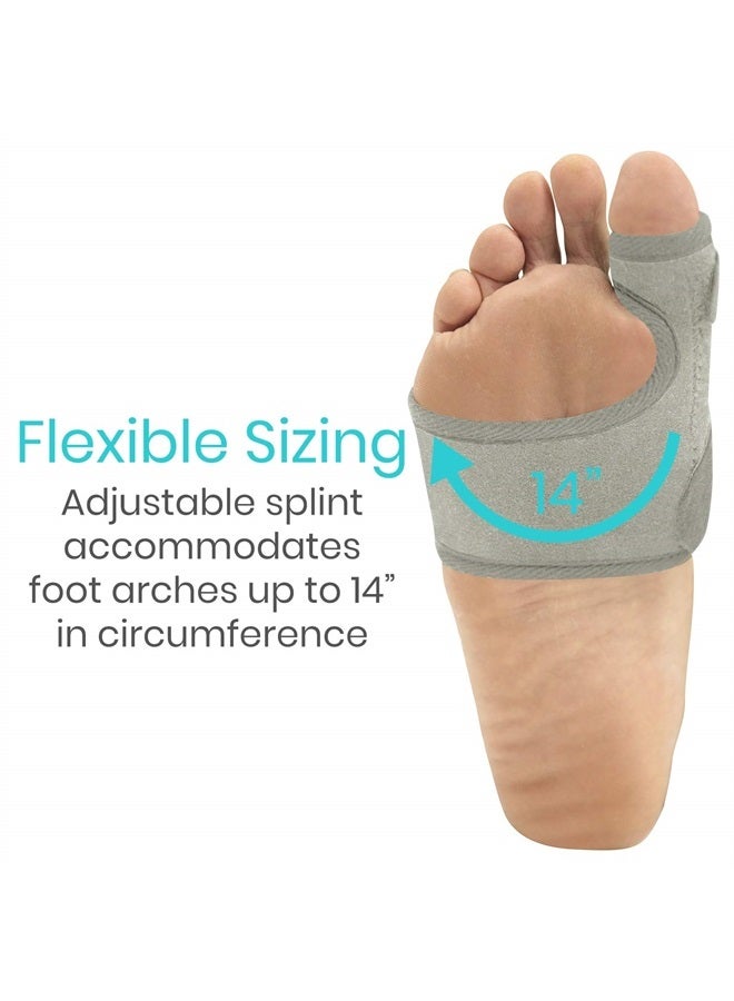 VIVE مصحح بونيون للنساء والرجال (زوج) - دعامة إصبع القدم الكبير مع جبيرة - وسادة هالوكس فالغوس مع حزام قابل للتعديل، تخفيف آلام المفاصل، علاج المحاذاة، فاصل إصبع القدم المطرقة - أورثوبيد - Image 4