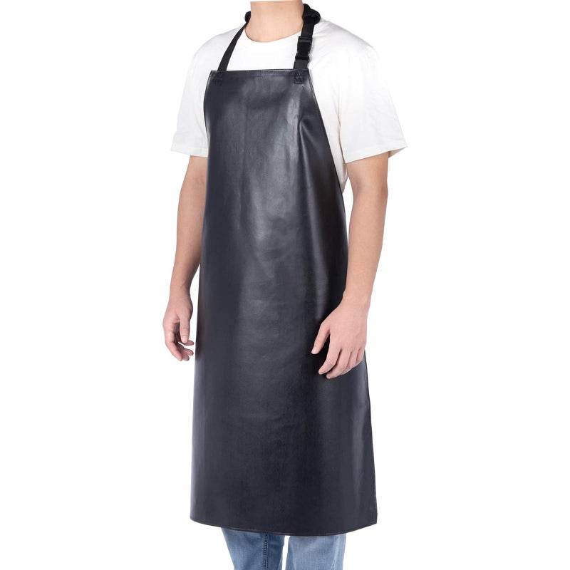 Homsolver Heavy Duty Vinyl Waterproof Apron for Unisex Adult, Ultra Lightweight, Chemical Resistant Industrial Work Apron - Image 2