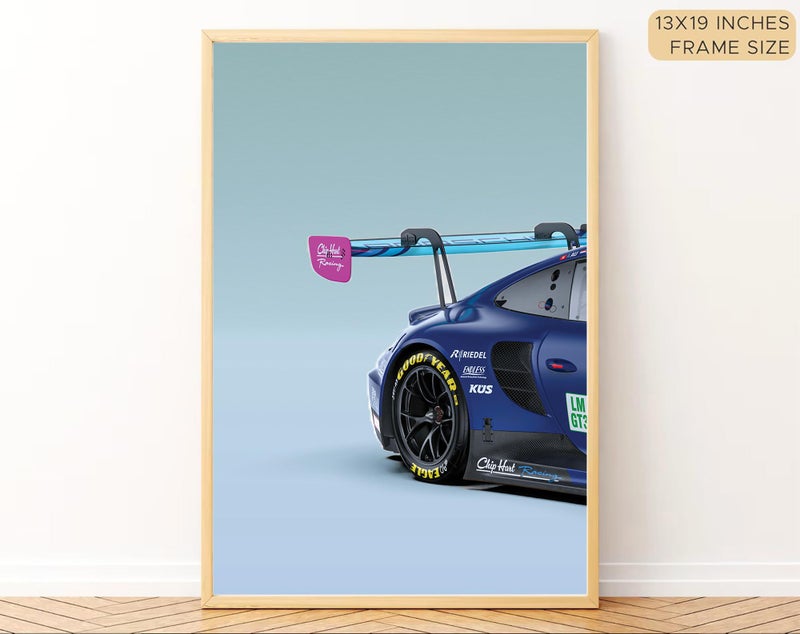 Gamya Big Porsche Cars Framed Posters For Wall Decoration, Bedroom, Living Room, Gift Item For Boys | Set of 3 (13x19 Inches) (F1 Movie (Chip Hart Racing)) - Image 2