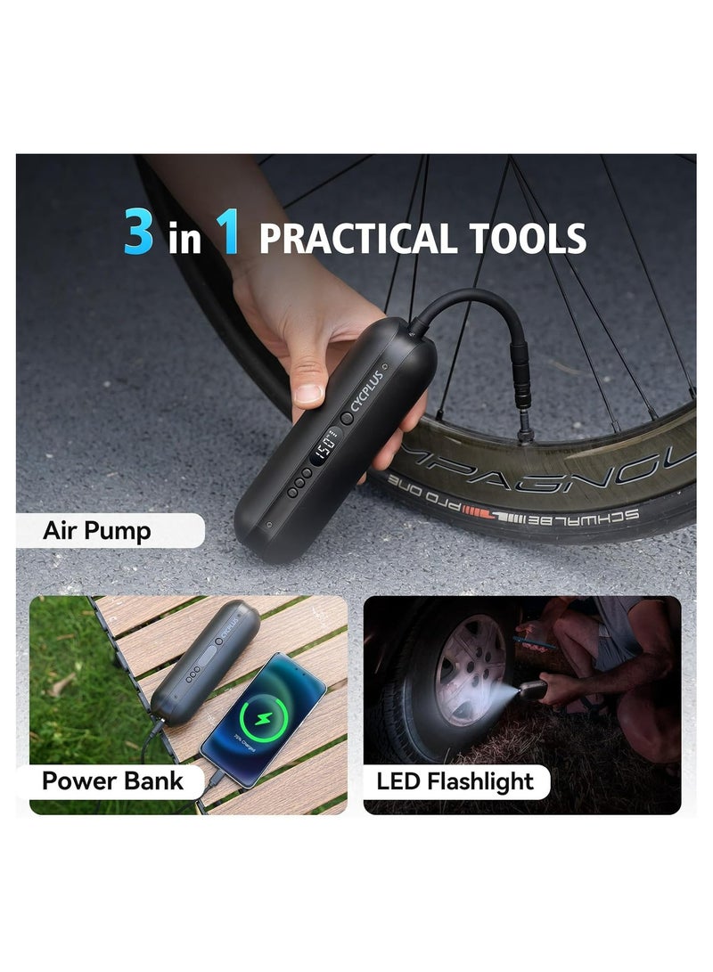 CYCPLUS A2 Pro Electric Air Compressor Portable Bicycle Pump Car Tire Inflator 150 PSI - Image 3