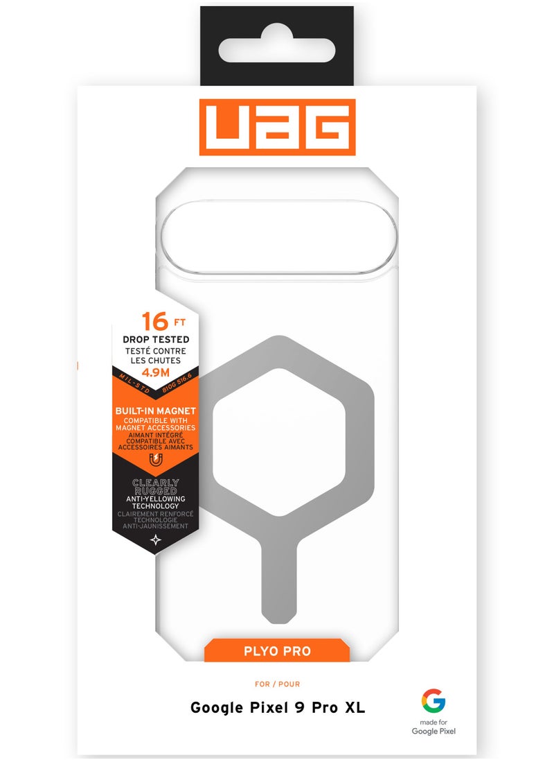 UAG Plyo Pro [MagSafe] for Google Pixel 9 Pro XL Case Cover [16 Feet Drop tested] - Ice | Silver