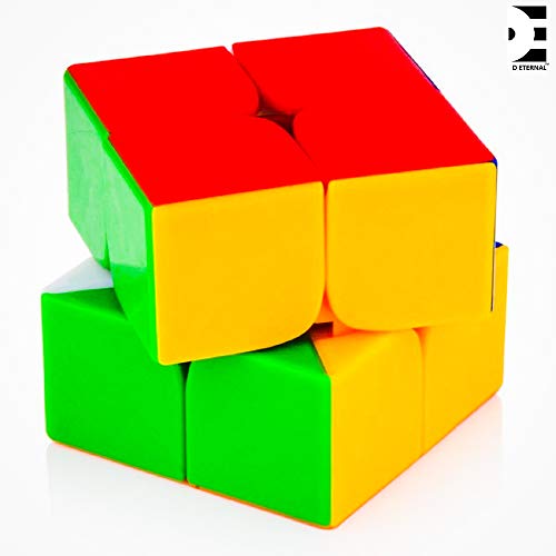 D ETERNAL Combo Of 2X2 And Pyraminx Pyramid Triangle High Speed Stickerless Magic Puzzle Cube For 14 Years And Up, Kids and Professionals - Image 2