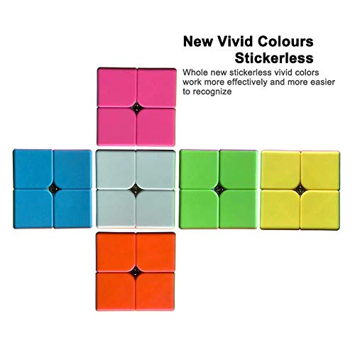 D ETERNAL Combo Of 2X2 And Pyraminx Pyramid Triangle High Speed Stickerless Magic Puzzle Cube For 14 Years And Up, Kids and Professionals - Image 4