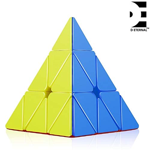 D ETERNAL Combo Of 2X2 And Pyraminx Pyramid Triangle High Speed Stickerless Magic Puzzle Cube For 14 Years And Up, Kids and Professionals - Image 3