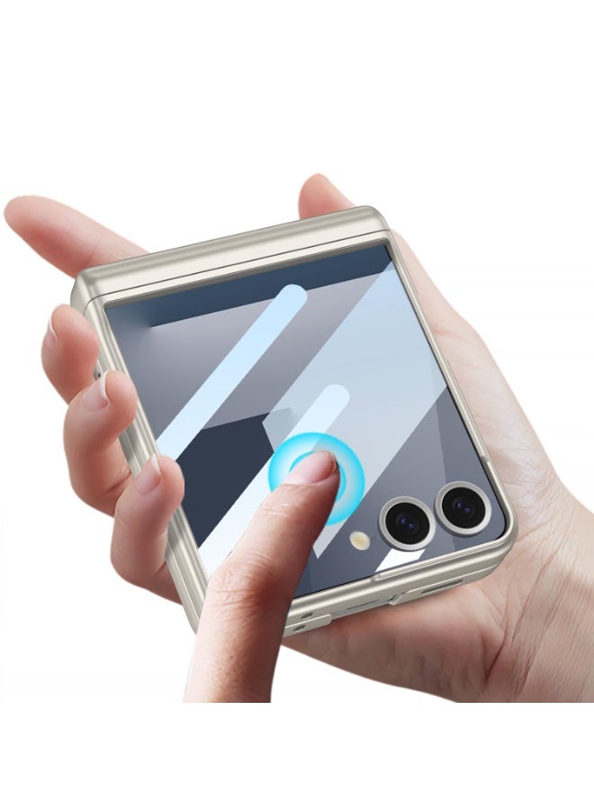 general Galaxy Z Flip 7 Case with Pen and Slot, Built-in Screen Protector with Foldable Zipper, Foldable Cover for Samsung Galaxy Z Flip 7 5G - Image 2