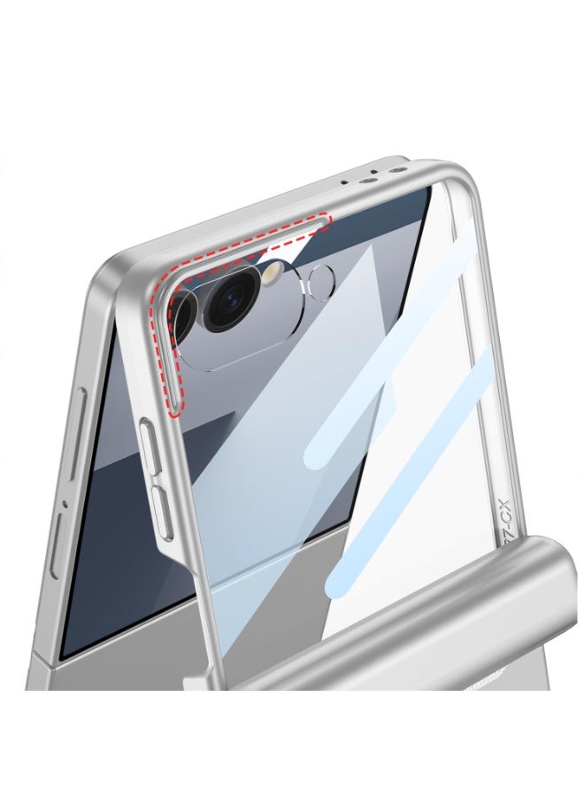 general Galaxy Z Flip 7 Case with Pen and Slot, Built-in Screen Protector with Foldable Zipper, Foldable Cover for Samsung Galaxy Z Flip 7 5G - Image 3