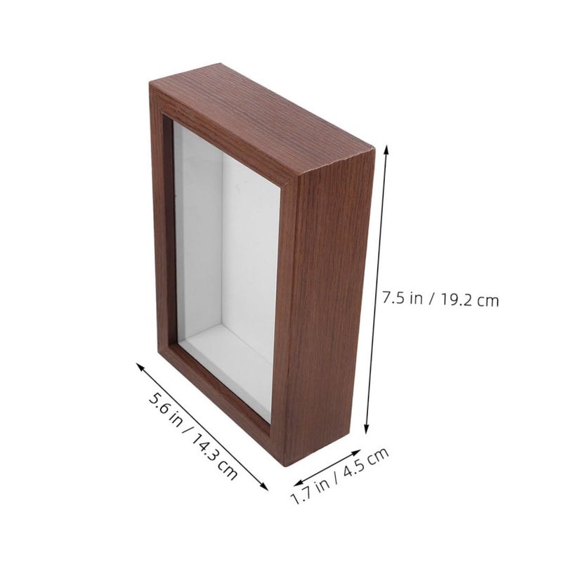 إطار عرض الزهور المجففة الخشبي صندوق الظل ديكور المنزل فن الجدار DIY - Image 3