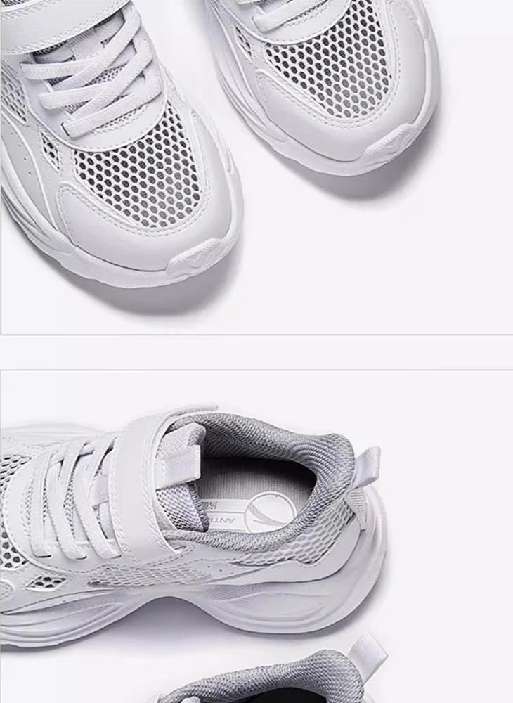 Anta white BreezeRun Kids – Lightweight Girls’ Mesh Running Shoes for Women | Best Price UAE