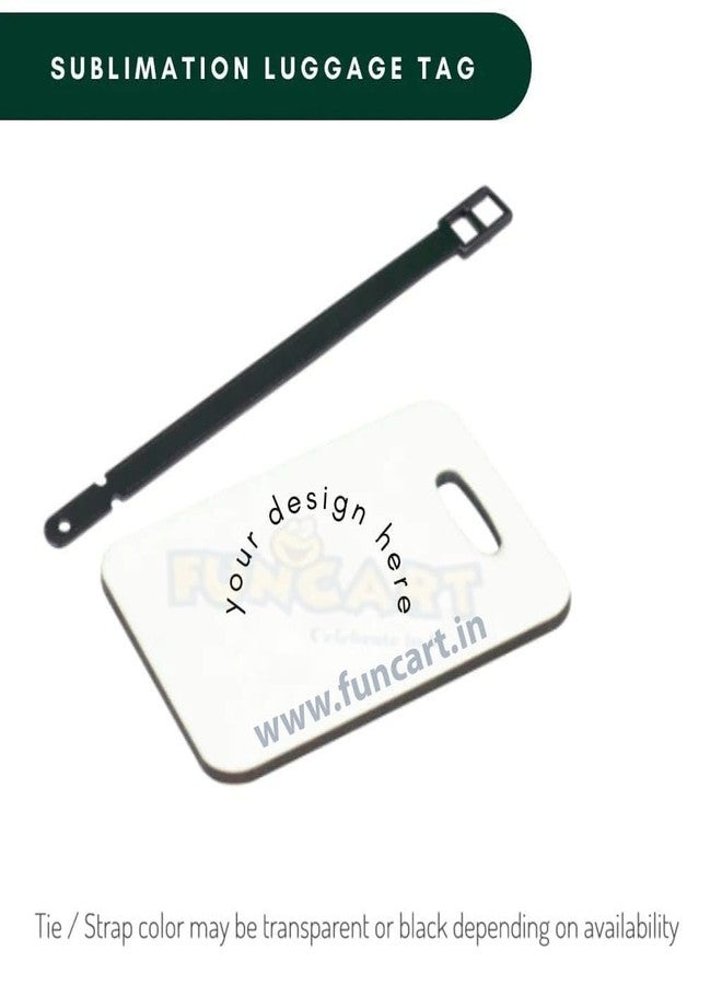 Funcart Customized Luggage Tag for Travel/School - Tree with Hearts - Personalized Name - MDF 2.5 * 3.75" Multicolor - Single Side Print - Image 4