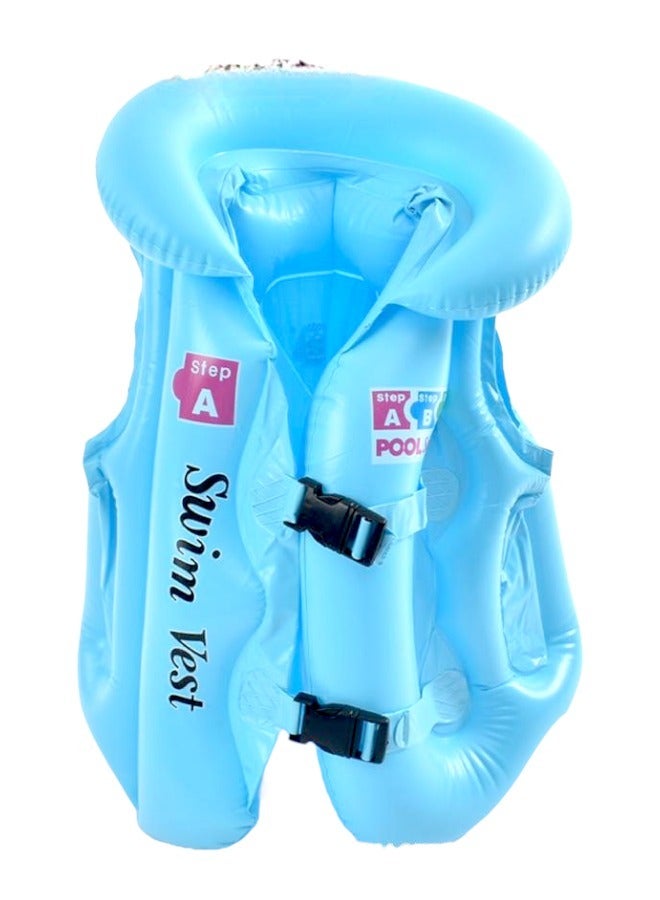 Toy Box Inflatable Swim Vest Life 40cm Jacket With Safety Fasteners For Kids 3 Years And Above