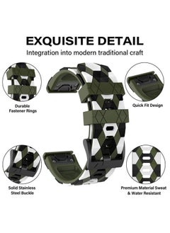 MYSNBKN Compatible with Fenix 6/6 Pro Band Easy Fit 22mm Soft Silicone Watch Bands Replacement for Fenix 5 Plus/Fenix 5/Fenix 7/Forerunner 935/Forerunner 945/Approach s60/Quatix 5 Smartwatches  - Image 2