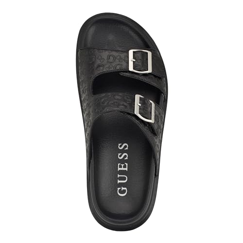Guess Men's Verone Slide, Black Logo Multi 002, 10 - Image 2