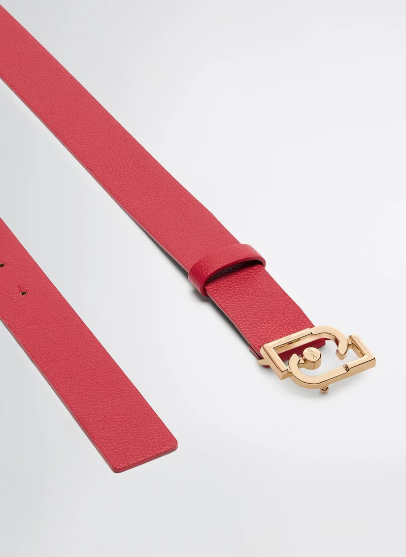 ليو جو Red belt with logo