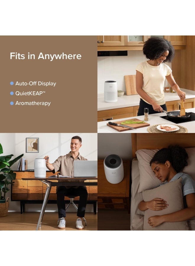 LEVOIT Core Mini Air Purifier with Filter and Aroma Sponge for Allergies, Dust, Odor, Pet Dander, Smoke, 3 Air Speeds, Noiseless - Image 2