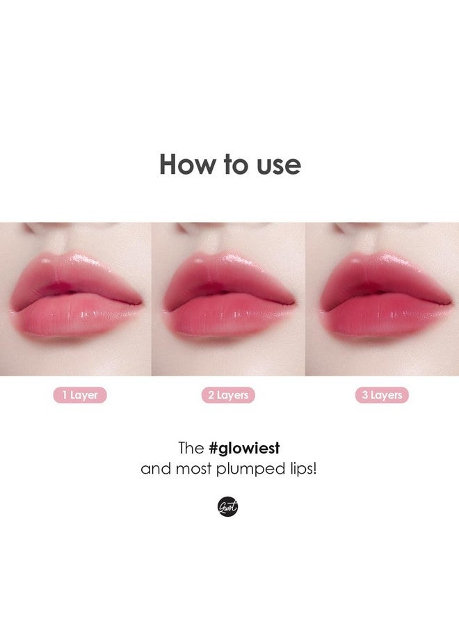 glowiest Dream Glow Tinted Lip Oil 002 Nude Mauve ; 3In1 Formula Lip Gloss With A High Shine Finish Nonsticky Long Lasting Korean Plumped Tinted Lip Oil 0.19 Fl. Oz. 5.7 Ml - Image 4