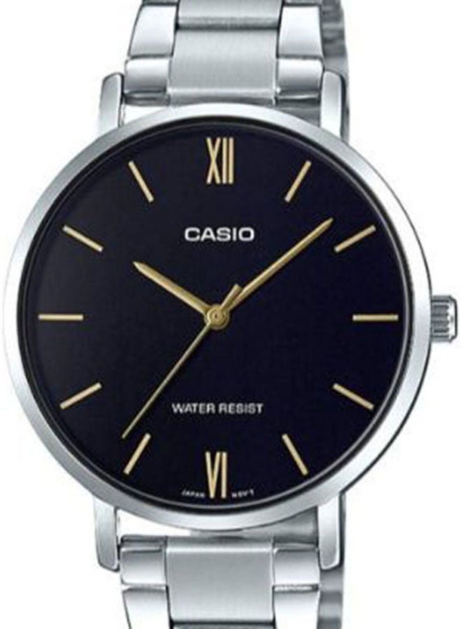 CASIO Women Water Resistant Analog Watch Ltp-VT01D-1BUDF - 34 mm - Silver - Image 5