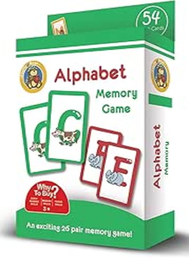 Fluffy Bear MG-1011 Alphabets Shaped Memory Game for Kids - 54 Cards