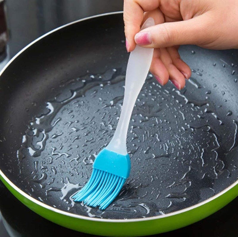 Good news Silicone Spatula and Pastry Brush Set Special for CakeMixerGrillingTandoorCookingBakingGlazingBBQOil Brush for Cooking SiliconOil Brush for Kitchen Use Assorted Color  - Image 5