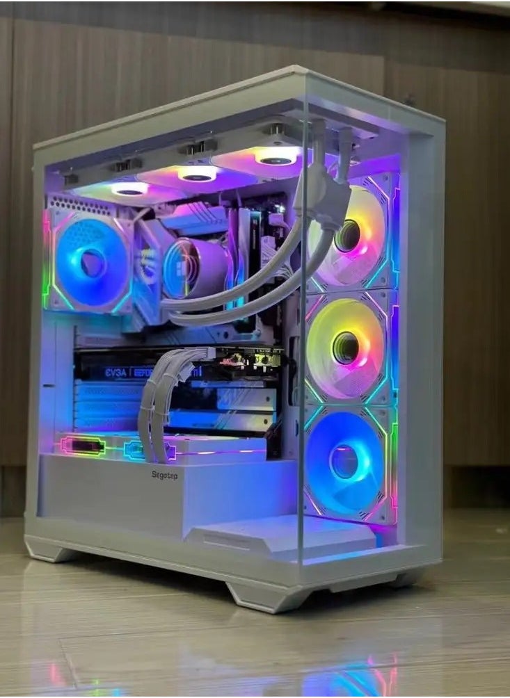 PC Gaming With Core i7-4790  Processor/512G SSD/16GB RAM 3200MB DDR3/Windows 11 HD Graphics 4600 Graphics/ white