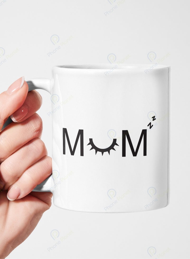 Phone Planet A mother's mug for tea and coffee with a comfortable handle in a wonderful white/black design