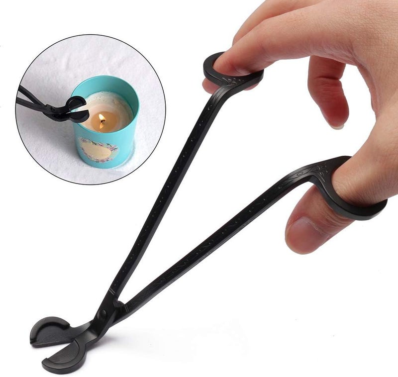 SUMAJU 2 in 1 Candle Accessory Set - Wick Trimmer & Dipper, Stainless Steel Cutter Scissor for Candle Lovers (Black) - Image 4