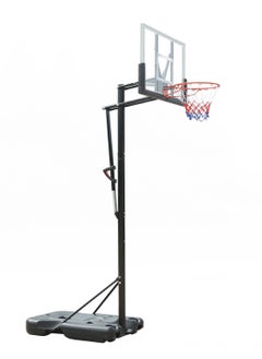Yalla HomeGym Basketball Hoop 7.5 to 10ft Height  44 Inch Backboard  Quick Power Lift Adjustment with portable Wheels  - Image 1