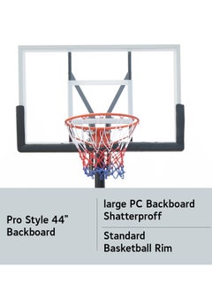 Yalla HomeGym Basketball Hoop 7.5 to 10ft Height  44 Inch Backboard  Quick Power Lift Adjustment with portable Wheels  - Image 4