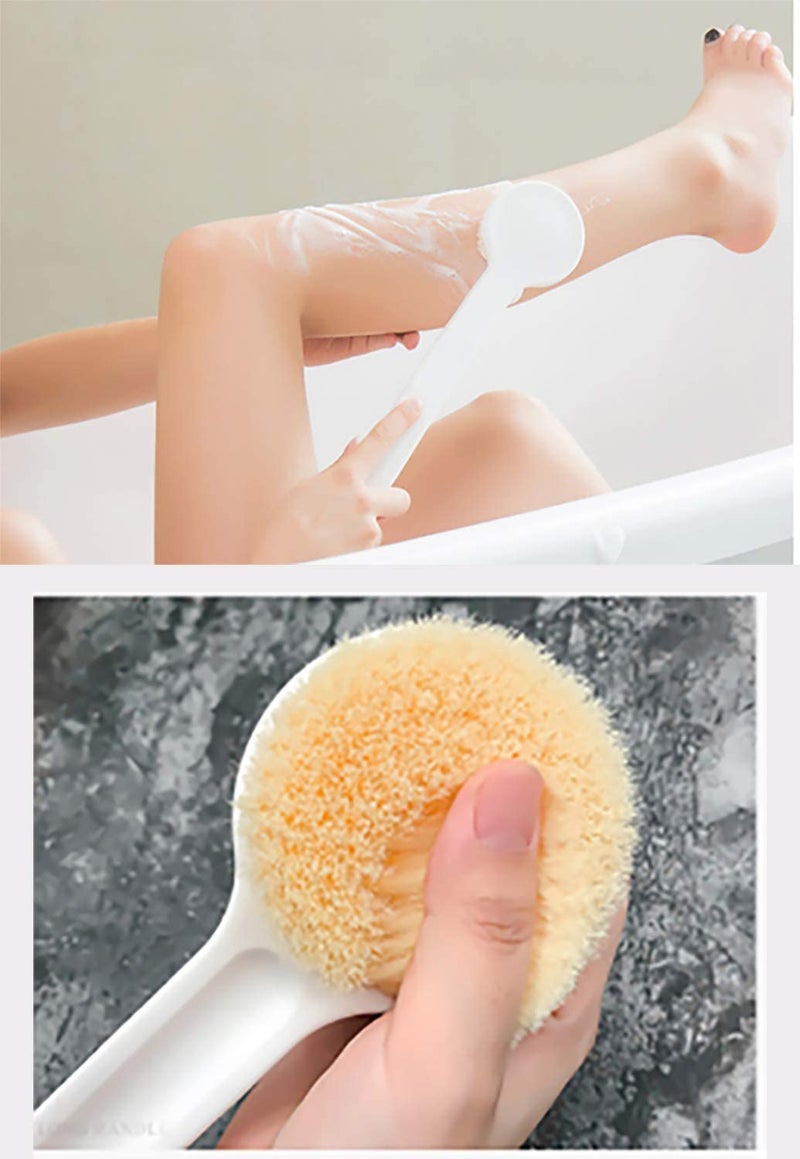 Bath Brush Back Scrubber for Bathing loofah body brush for bathing With Soft Comfortable Bristles Long Handle back brush for bathing bath brush for women body scrubber for bathing men. - Image 2
