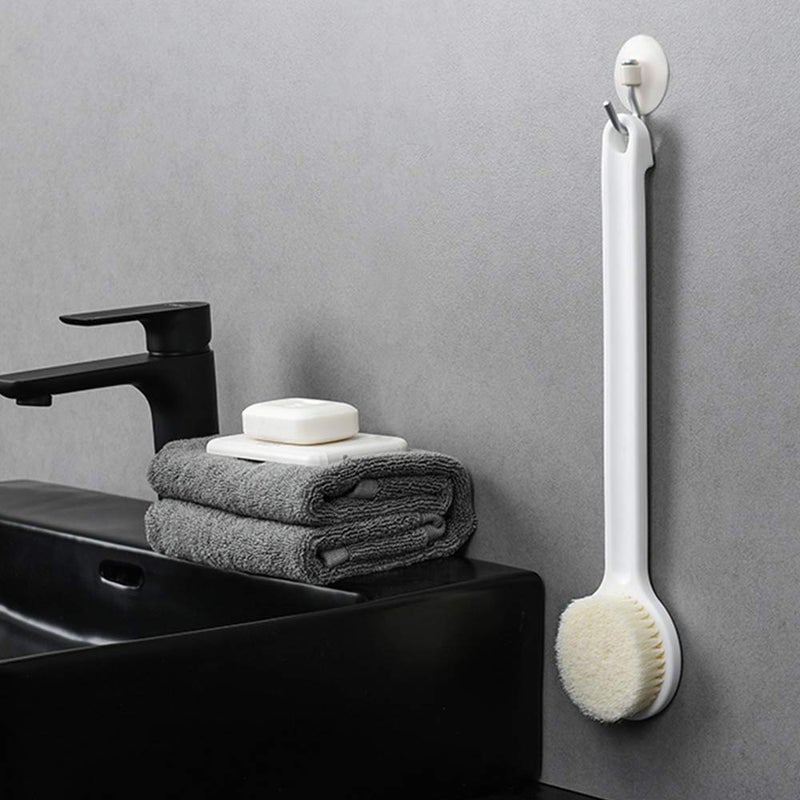 Bath Brush Back Scrubber for Bathing loofah body brush for bathing With Soft Comfortable Bristles Long Handle back brush for bathing bath brush for women body scrubber for bathing men. - Image 5