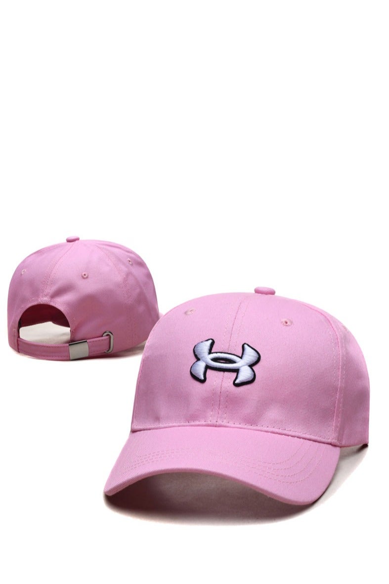 قبعة بيسبول وردية من أندر أرمور، تطريز شعار كلاسيكي، قبعة رياضية غير رسمية قابلة للتعديل