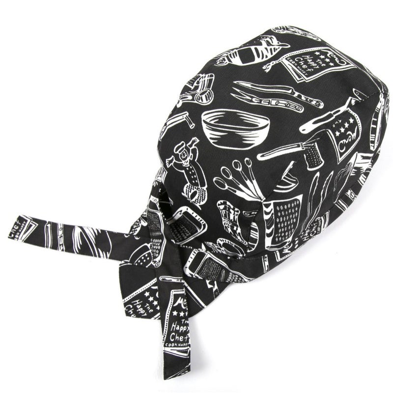 Pirate Hat Chef Hat Korean Style Western Restaurant Waiter Men'S And Women'S Work Hat Headgear Hat Baotou Ribbon Hat - Image 4