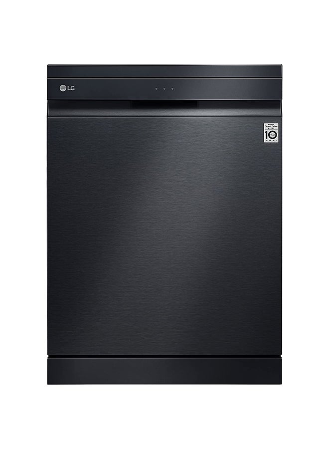 LG Quad Wash Steam Dishwasher 14 Plate Settings DFB325HM Matte Black - Image 1