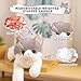SNOWOLF Microwavable Weighted Stuffed Animals Cat Heating Pad Plushies Grey Cat Heated Plush Toy with Himalayan Salt for Warmth Comfort Cute Soft Kitten Doll Gift for Boys Girls Women 15 LBs - Image 4