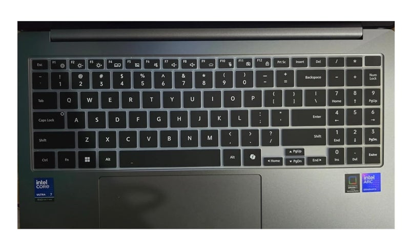 Raya Keyboard Cover for Samsung Galaxy Book 5 / Galaxy Book 5 Pro 360 16 inch Samsung Galaxy Book 4/3 Pro & Galaxy Book 4/3 Ultra Keyboard Protector (Black) - Image 1