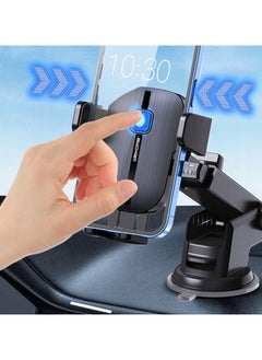 WEKOME Captain SPEED Car Phone Holder - Vacuum Suction Cup, 360° Rotation, Quick Mechanical Linkage Clamp, Durable & Stable Mount for Dashboard and Windshield  - Image 5