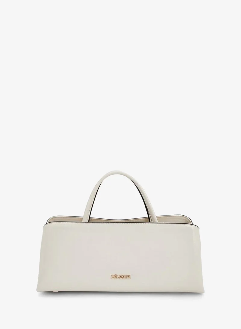 سيليست Textured Tote Bag With Double Handle