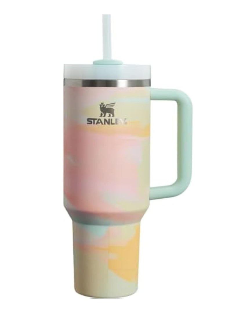 Stanley - Stanley Quencher H2.0 FlowState 40 oz Stainless Steel Water Bottle Insulated Tumbler Iced Coffee Cup Mug with Lid and Straw for Cappuccino, Tea, Espresso, Drinks, Juice - Image 1