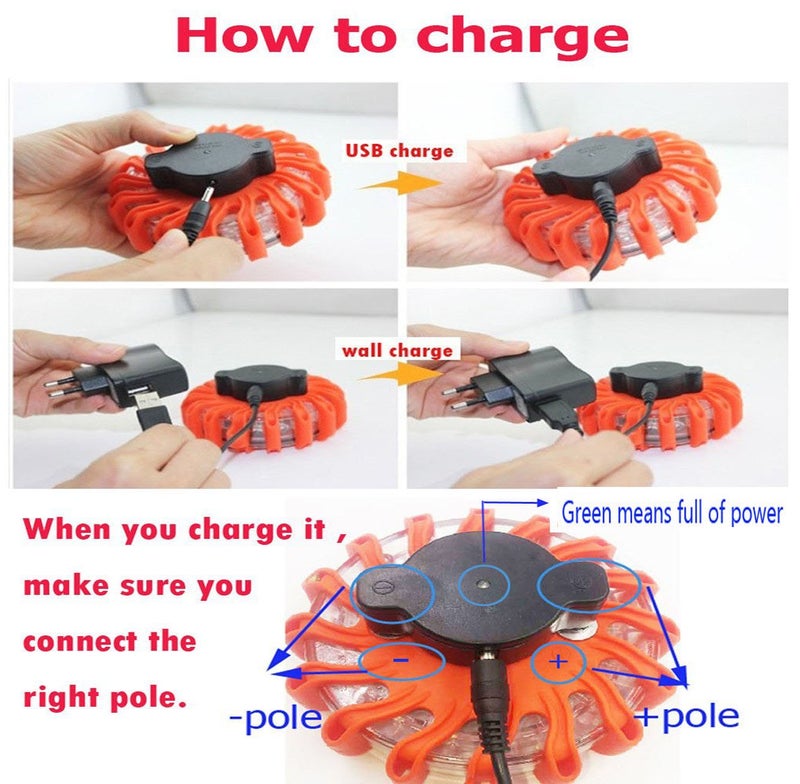 Samdo Rechargeable Car Safety Light with 16 LED - Image 5