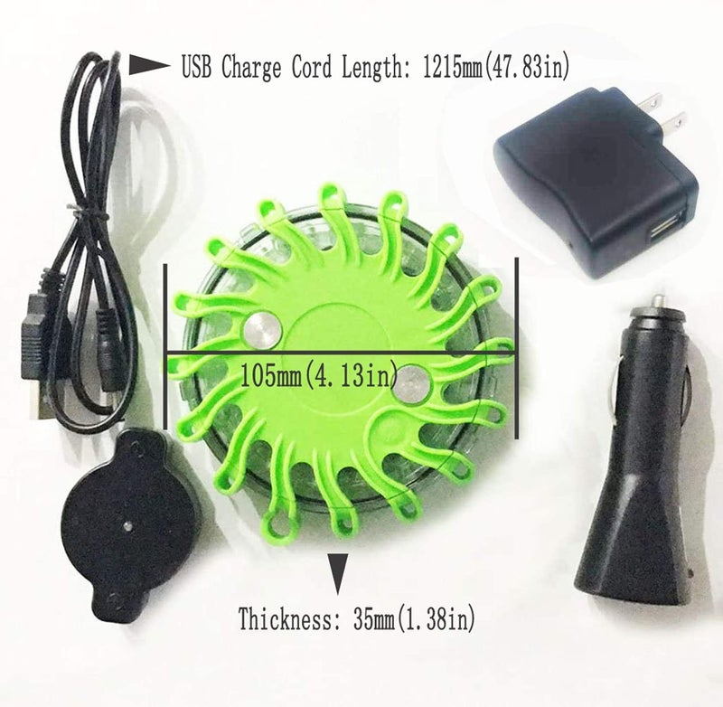 Samdo Rechargeable Car Safety Light with 16 LED - Image 3