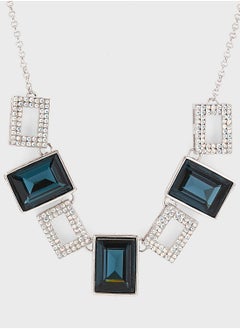 Anita's Rectangular Stone Short Necklace  - Image 2