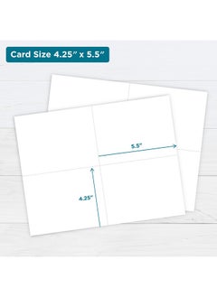 PrintWorks Heavyweight Printable Postcards For Mailings Flashcards And More 67Lb/147Gsm 4 Cards Per Sheet 250 Sheets 1000 Cards Total White (04299) (4.25 X 5.5 Inches Postcard Size)  - Image 3