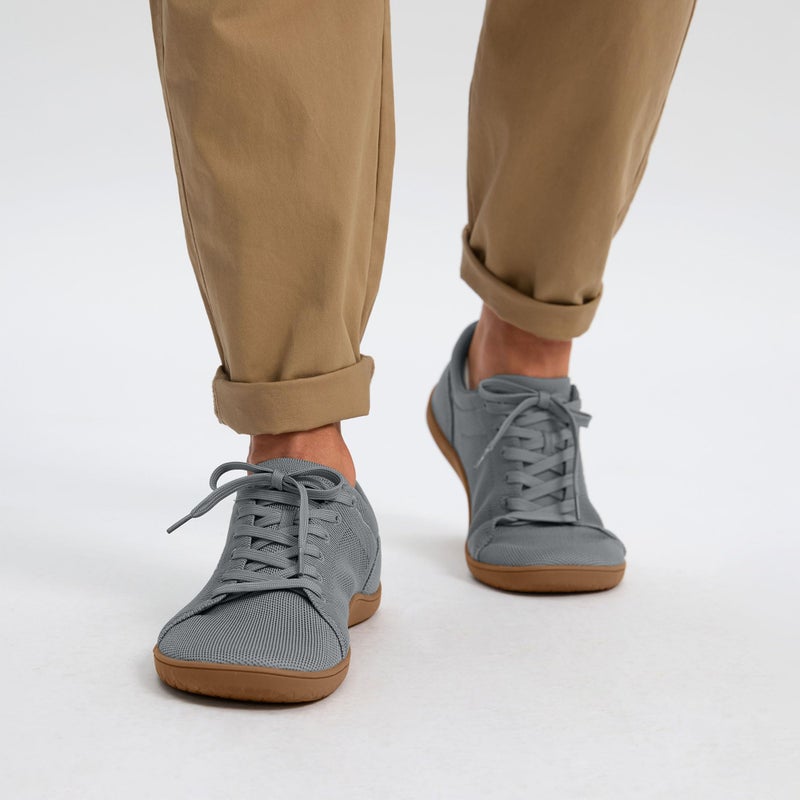 AIRHAS Mens Barefoot Shoes Lightweight Walking Shoes Wide Toe Box Flexible Zero Drop Sneakers for Men Summer Minimalist Casual Shoes(Dark Grey/Gum,11.0) - Image 2