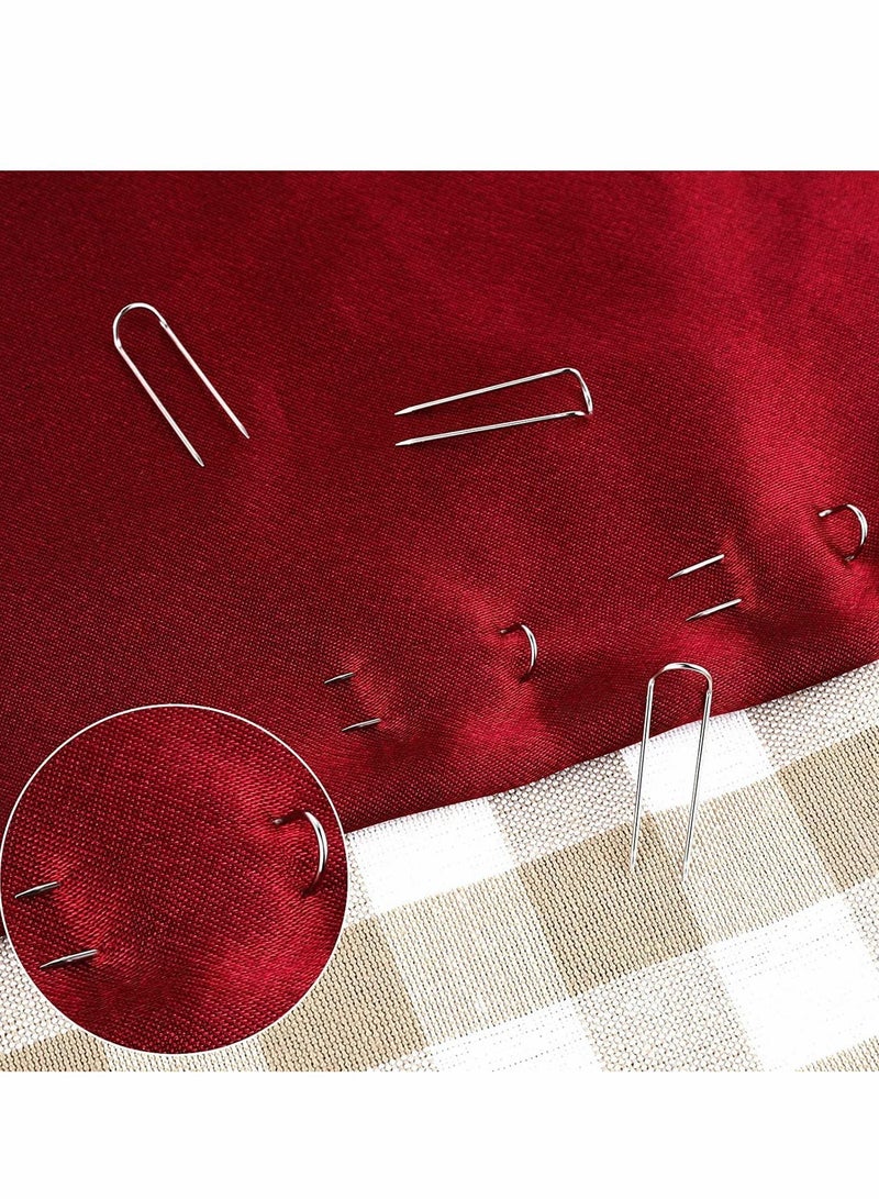 Y&D Sewing U-Pins, 50 Pcs Metal U Pins Needlecrafts Double Blocking Multipurpose Straight for DIY Jewelry Craft Making Fabric Decor (0.91 Inch/0.5cm) - Image 5