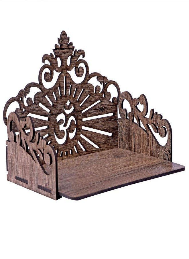 MS ENTERPRISE Wooden Singhasan Temple for God, Laddu Gopal Sinhasan for Pooja Mandir, Singhasan for Diwali, Durga Pooja, Navratri, Ganesh Chaturthi - Multicolor (5.5 * 6 * 8 Inch) (Brown) - Image 3