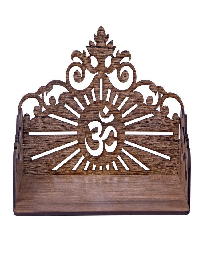 MS ENTERPRISE Wooden Singhasan Temple for God, Laddu Gopal Sinhasan for Pooja Mandir, Singhasan for Diwali, Durga Pooja, Navratri, Ganesh Chaturthi - Multicolor (5.5 * 6 * 8 Inch) (Brown) - Image 2