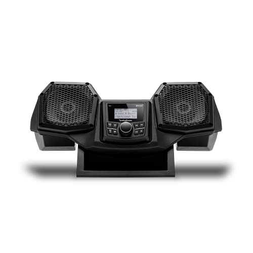 Rockford Fosgate RNGR18-STG1 Audio Kit: All-in-One Dash Housing Pre-Installed with PMX-1 Receiver and 5.25" Speakers for Select Polaris Ranger Models (2018-2022) - Image 1