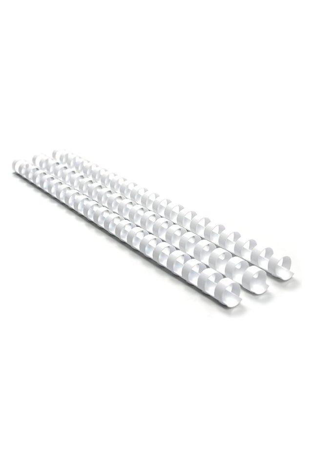 Kalon 10MM Plastic Spiral Binding Ring White 21 holes For A4 Book and Notebook,Paper Office & School Pack Of 100Pcs  - Image 3