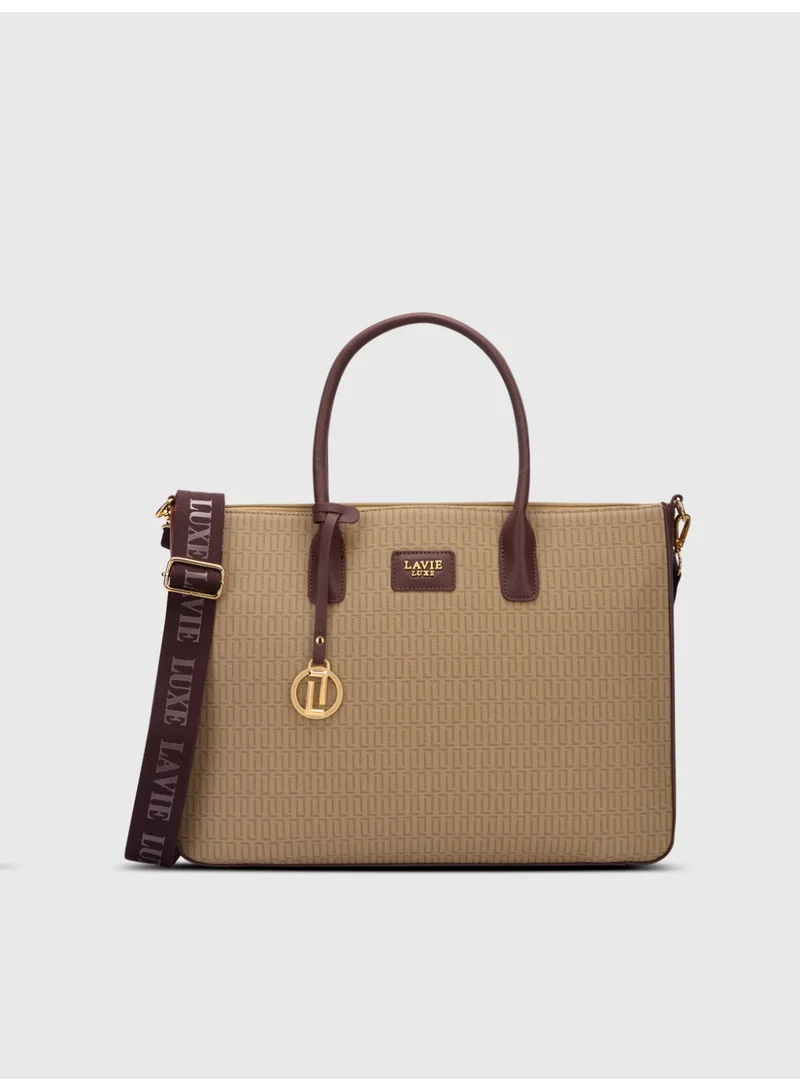 Lavie Luxe Mono Raily25 Pro Women's handbag (Coffee)