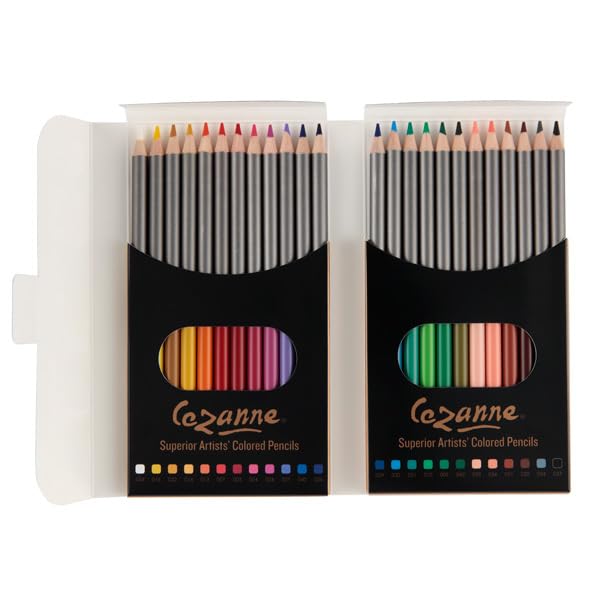 Cezanne Creative Mark Premium Colored Pencils MultiColor Set of 24 - Highly-Pigmented Drawing Pencils - Coloring Pencils for Drawing, Blending, Coloring, and More - Image 1